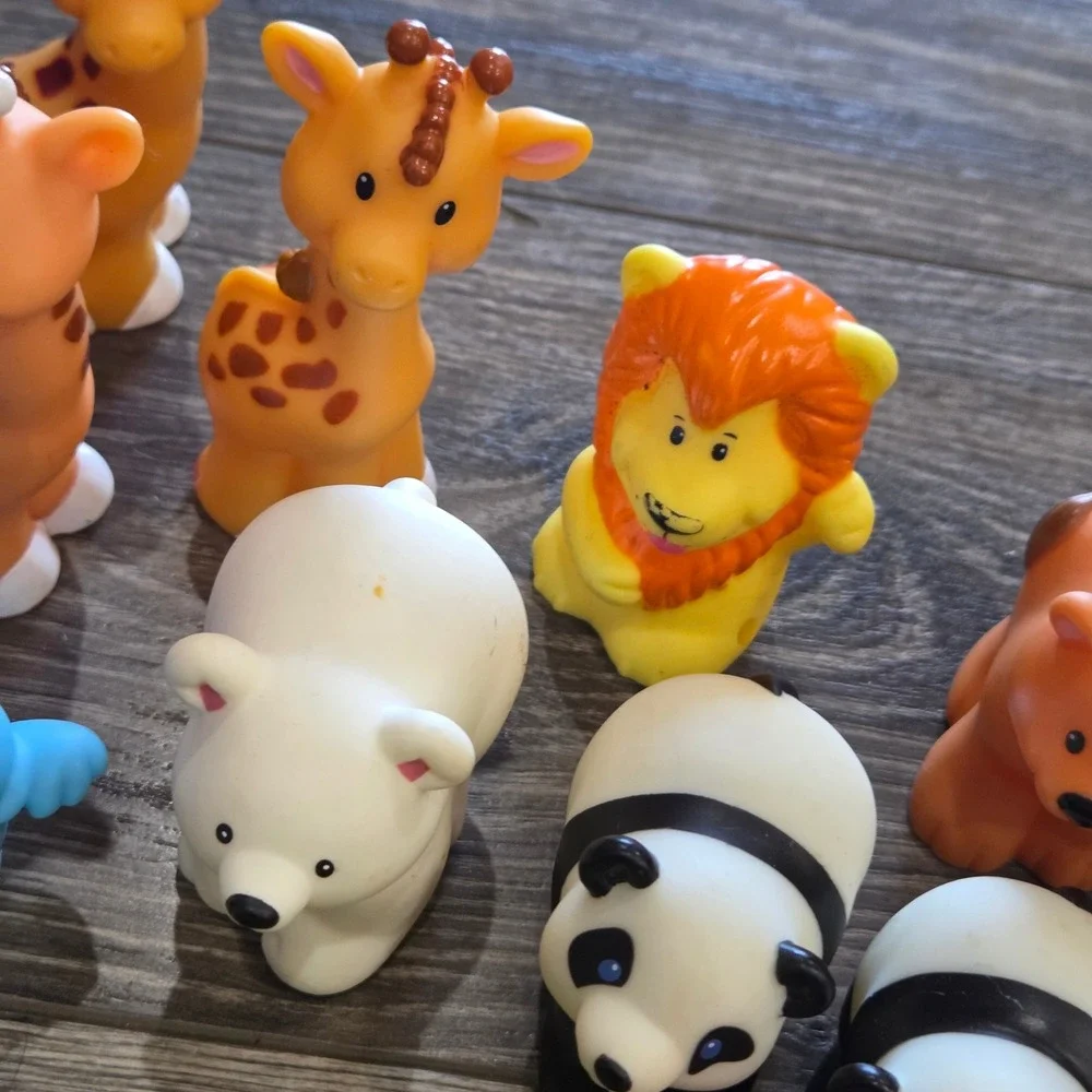 Fisher-Price Little People Noah's Ark Zoo Animal Figure Lot 25pc 2001 Vintage